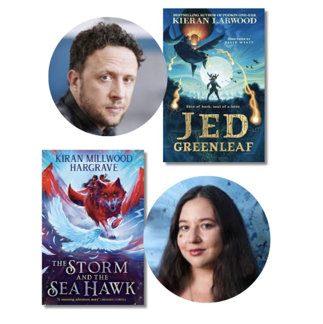 Join us tomorrow morning at 10am with Kieran Larwood and Kiran Millwood Hargrave to talk about their latest books. 

There'll be a quiz, making magikal crests, readings, and even a Q&amp;A. Don't miss out!

checkout.square.site/merchant/ML2NM…