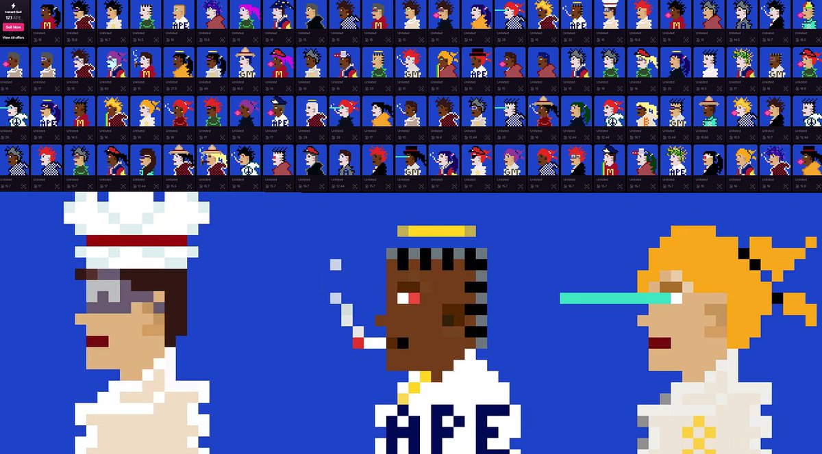 GM, Humanoids bros.

Sweeped some nfts from the new collection from <a href="/BR4ted/">₿🧞‍♂️</a> .

Total decided to get myself 100+ nfts, part of the gang