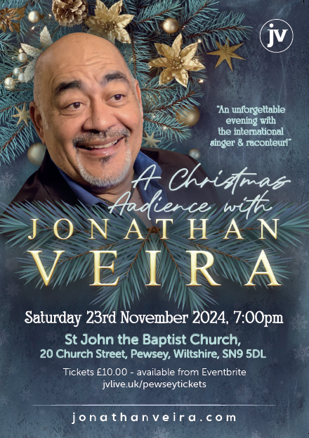 valeofpewsey's tweet photo. A Christmas Audience with Jonathan Veira (Bass baritone, singer and entertainer) at St John's Church Pewsey, 7pm on Saturday 23rd November, 2024. A varied evening of brilliant entertainment with lots of laugh out loud moments. Tickets are £10 each. https://t.co/uWUi3ozFZg