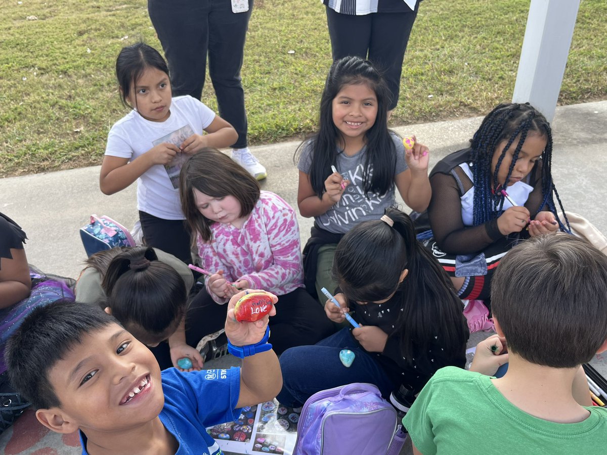We are rocking today! Rock painting that is! #rockgarden #rockpainting #fineartsfieldday