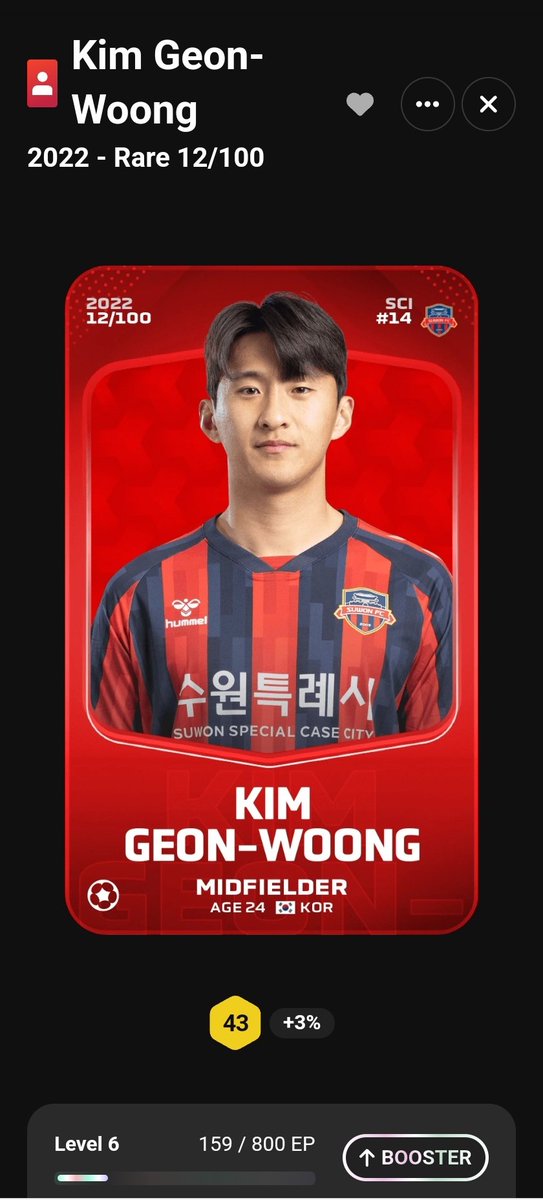 🎉 Giveaway Time! 🎉

It's time for the next #sorare #giveaway! 🎁

Here's what you gotta do to win a Kim Geon Woong #NFT:

🔸Follow <a href="/xDzems/">Dzems</a> 
🔸 Like ❤️
🔸 Retweet 🔁

#nftgiveaway #play2earn #etherum #crypto #SorareGiveaway #CONCOURS #cryptogiveaway #プレゼント #赠品
