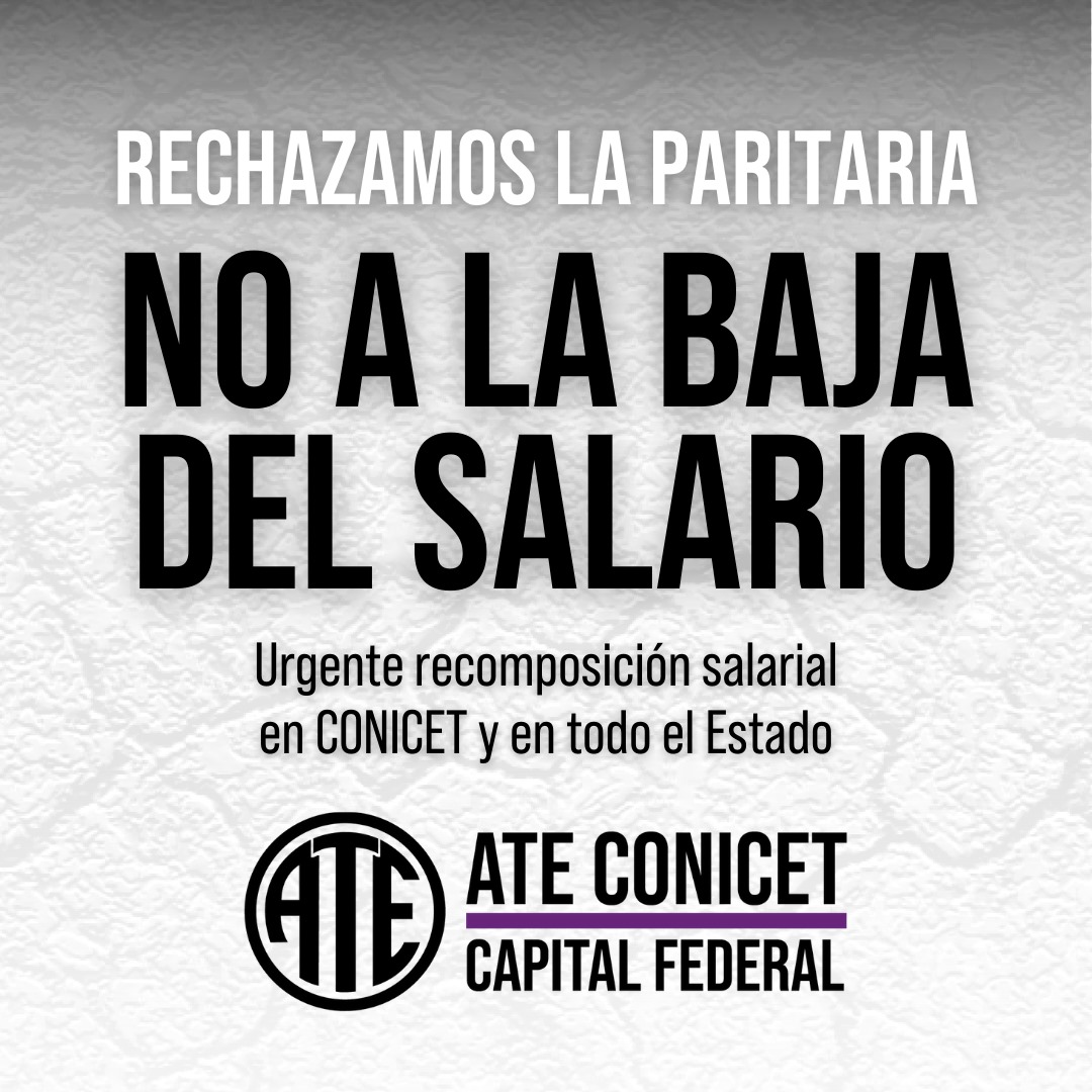 ATE CONICET Capital tweet media