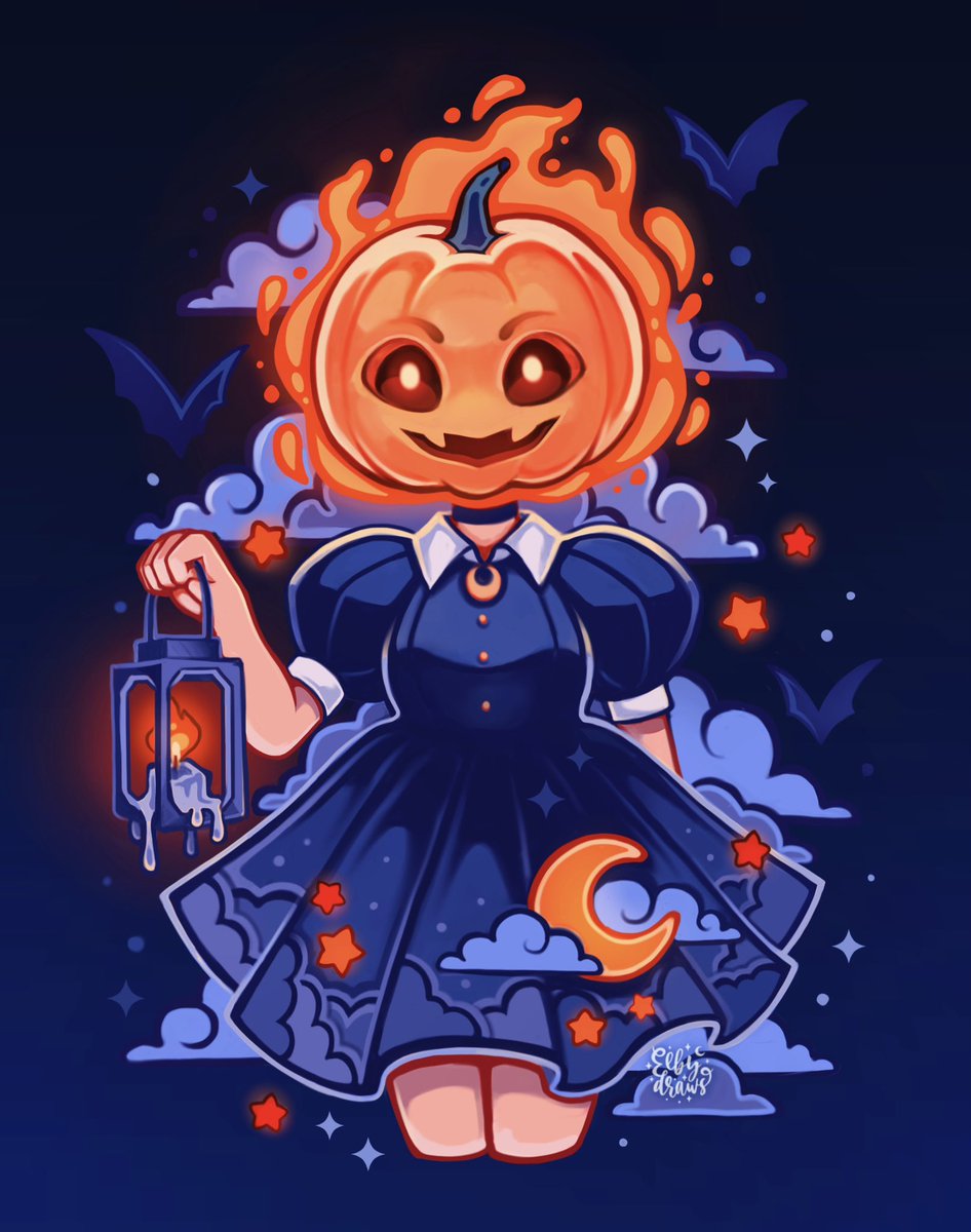 DrawsElby's tweet image. Happy Halloween 🎃 👻🦇

#halloween2024 #pumpkin #spooky
