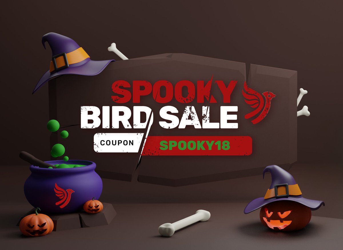 Tonight’s the night!🎃
If you love our proxies more than candy, don’t miss out: we’re giving huge Halloween discounts and free proxies in our Discord!👻

Use Code: Spooky18 at checkout. Happy Halloween! birdproxies.com