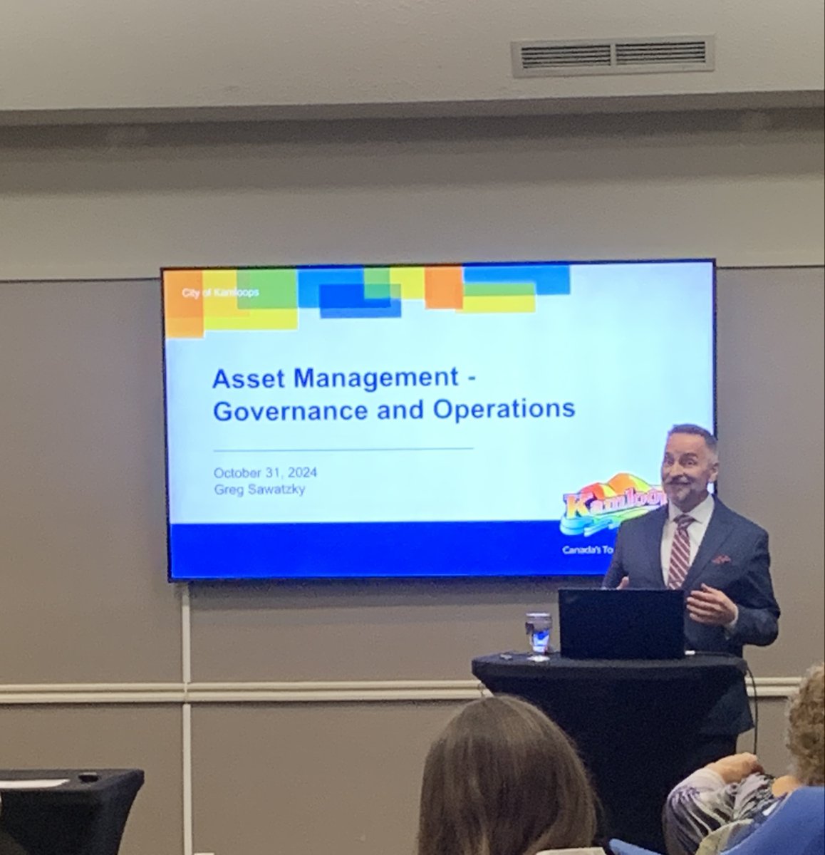 Getting the goods on #AssetManagement - what it is and why it matters from the talented Greg Sawatzky at the Southern Interior Local Gov Association in #Kamloops today! Thanks Greg! #OurAssetsMatter