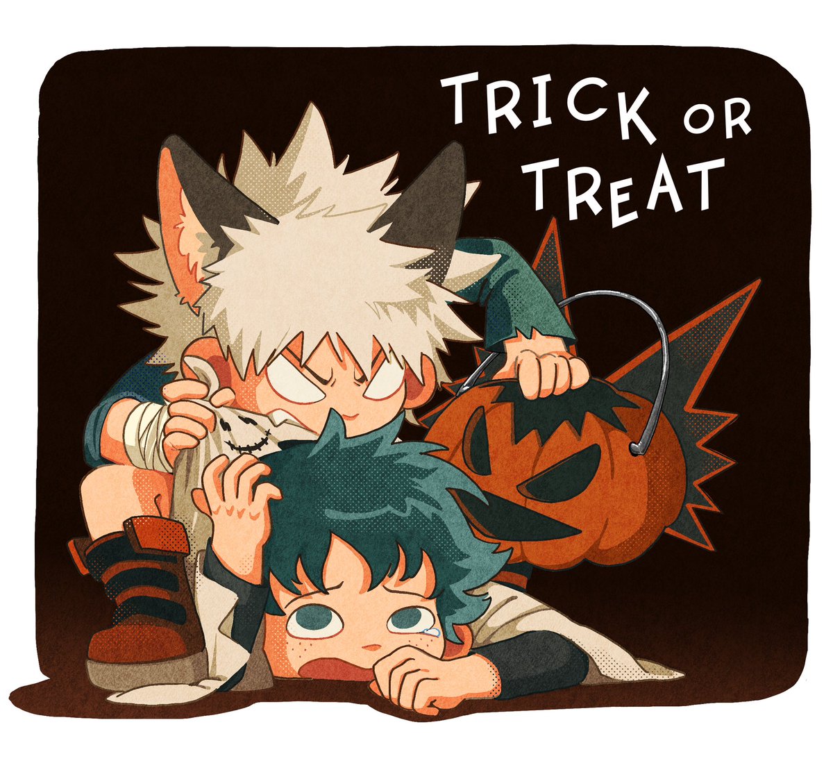 XingYan74147's tweet photo. Trick or Treat? 👻
Bakugo do both 😎👏
#halloween2024 #dekubaku #BNHA https://t.co/k9juBQzCRj