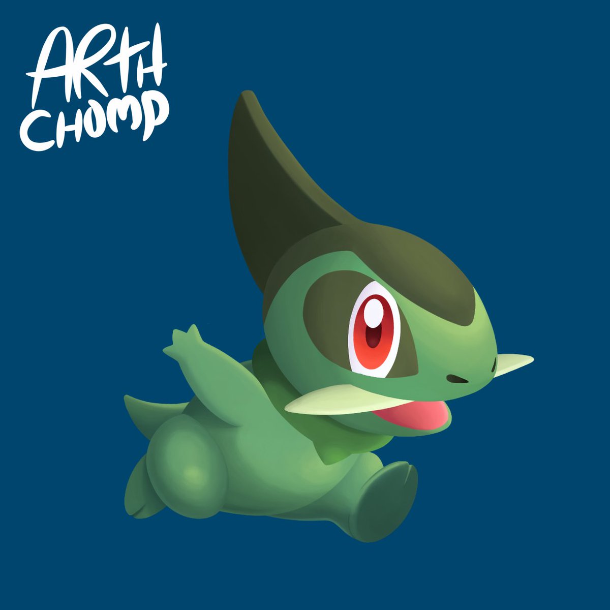 Axew 🐉💚🔥#pokemon #pokemonfanart #videogame #yellow #green #dragon #monster #cute #art #digitalart #digital #ibispaintx #pokemonart #fanart #dibujo