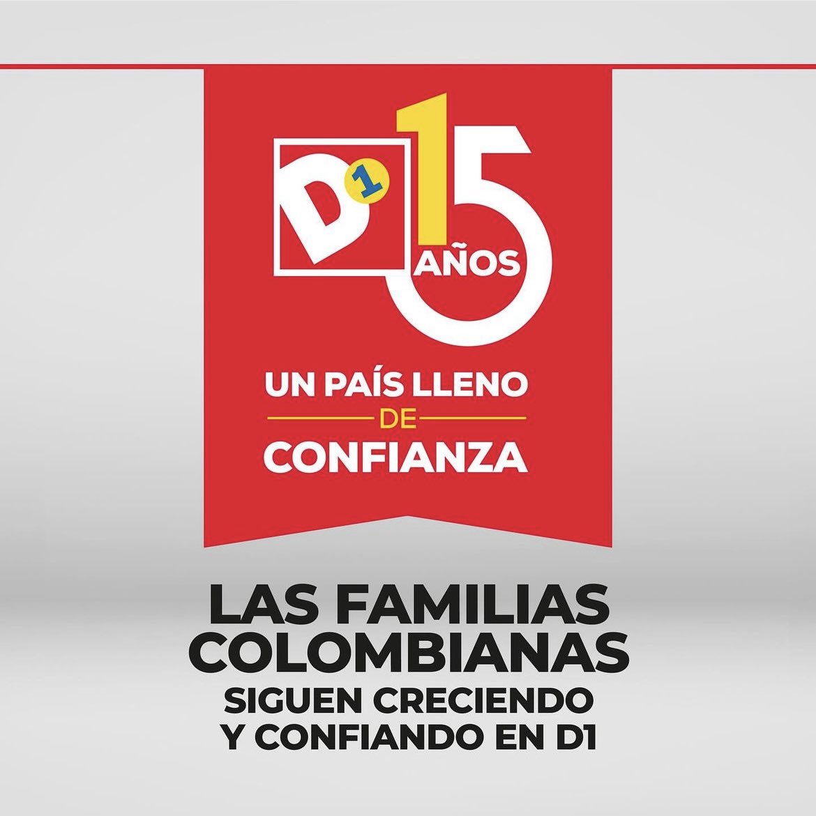 D1 está de celebración por sus 15 años de existencia. Después de 15 años, D1 “solo” tiene 2000 tiendas. Lo felicitamos. No opera fuera de Colombia. Es una empresa rentable. Paga puntualmente los salarios de sus empleados, las facturas de los proveedores, el alquiler de los