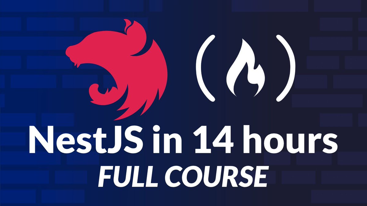freeCodeCamp's tweet photo. NestJS is a Node framework that helps you build scalable, reliable server-side apps.

In this course, Haider teaches you how to build backend APIs with it.

You'll create REST APIs, learn to handle middleware &amp; exception filters, implement auth, and more.

https://t.co/2HKx7kDOfM https://t.co/az8Iel2AMb