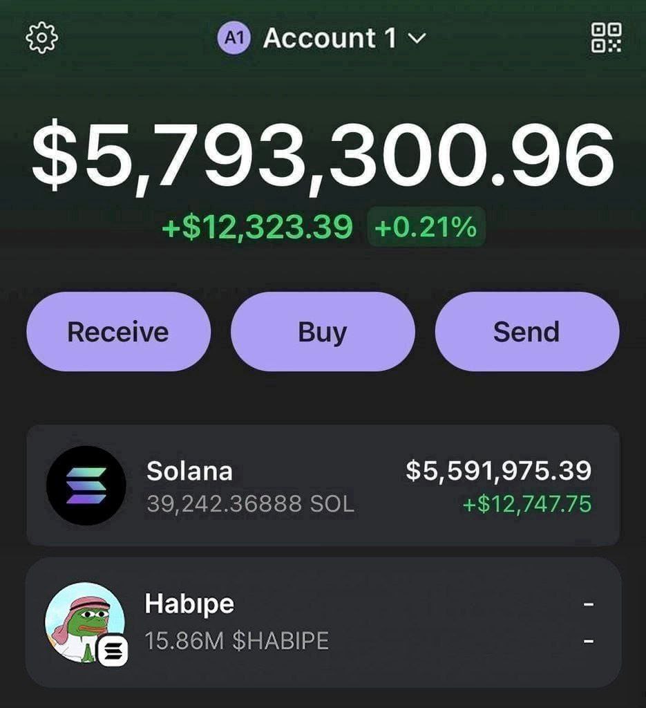 BitcoinPulseX's tweet photo. I made over $5,000,000 trading memecoins this month.

I will change the life of one of my followers by giving away 400 $SOL (~$70,000)

To enter: Like, RT and comment address

Many keep asking me for my next play: I just put 25 SOL into the @Habipesolana presale, I believe this will easily 100x my money.

If you also want to join the $HABIPE presale, simply send minimum 0.5 $SOL to: 

HoreeNarhWxRSp1rEqfMDVNR2RwPi9Hp8fZPt2UenYRp

Why I am so bullish on $HABIPE? 
- Top tier artwork
- Trustworthy and experienced dev team
- Great community, they raised 100+ SOL in 1 days! 
- Large budget for marketing
- I’ve seen a lot of whales jumping onto this
- Listing price will be 10x of the presale price so at launch you immediately start with 10x profit! 

It’s very hard to find a legit presale but when you find one it’s like winning the lottery, guaranteed profits. 💰 After my research and connections in the crypto space I have determined @Habipesolana is the best bet. 

You really don’t want to miss this opportunity.