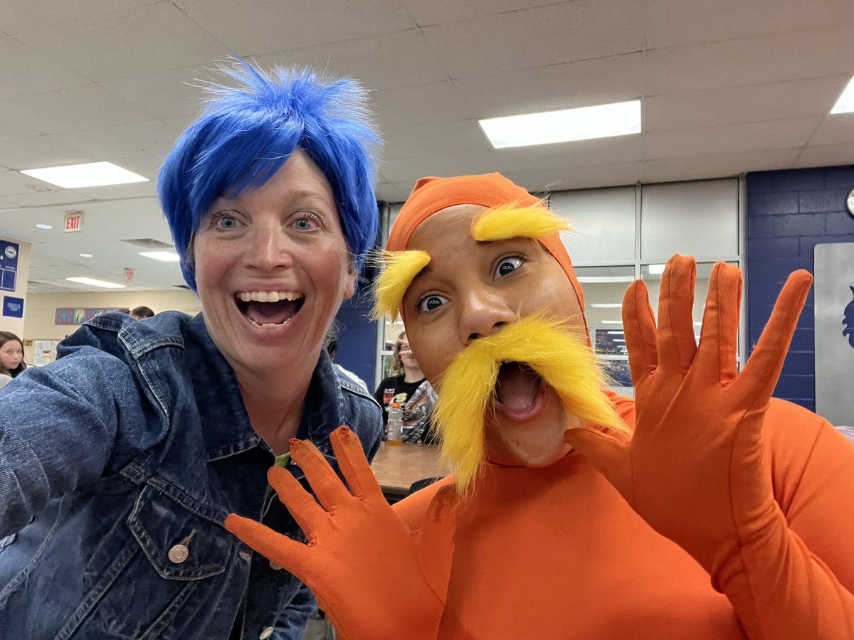 The Lorax was my favorite costume of the day! #wearefirebirds