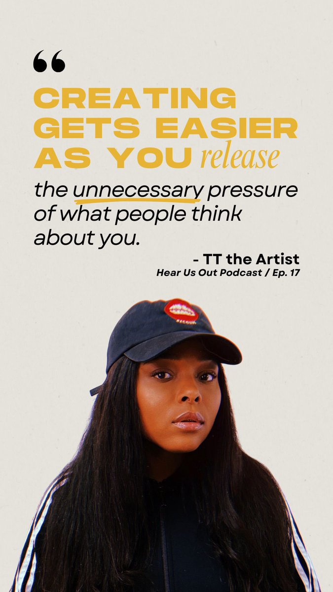 😮‍💨 @tttheartist dropped GEMS on us in Episode 17 of the #HearUsOutPodcast and this is one of our favorites! 

Who can relate?