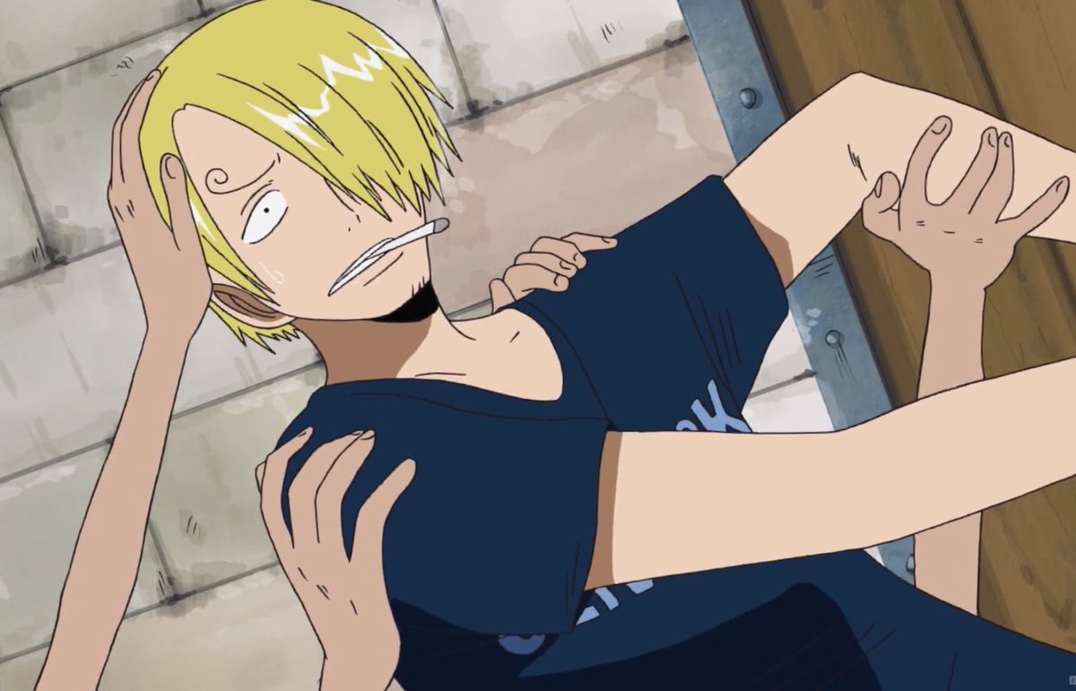 Robin catching Sanji so he doesnt fall, how sweet. She really dont play around when its about him