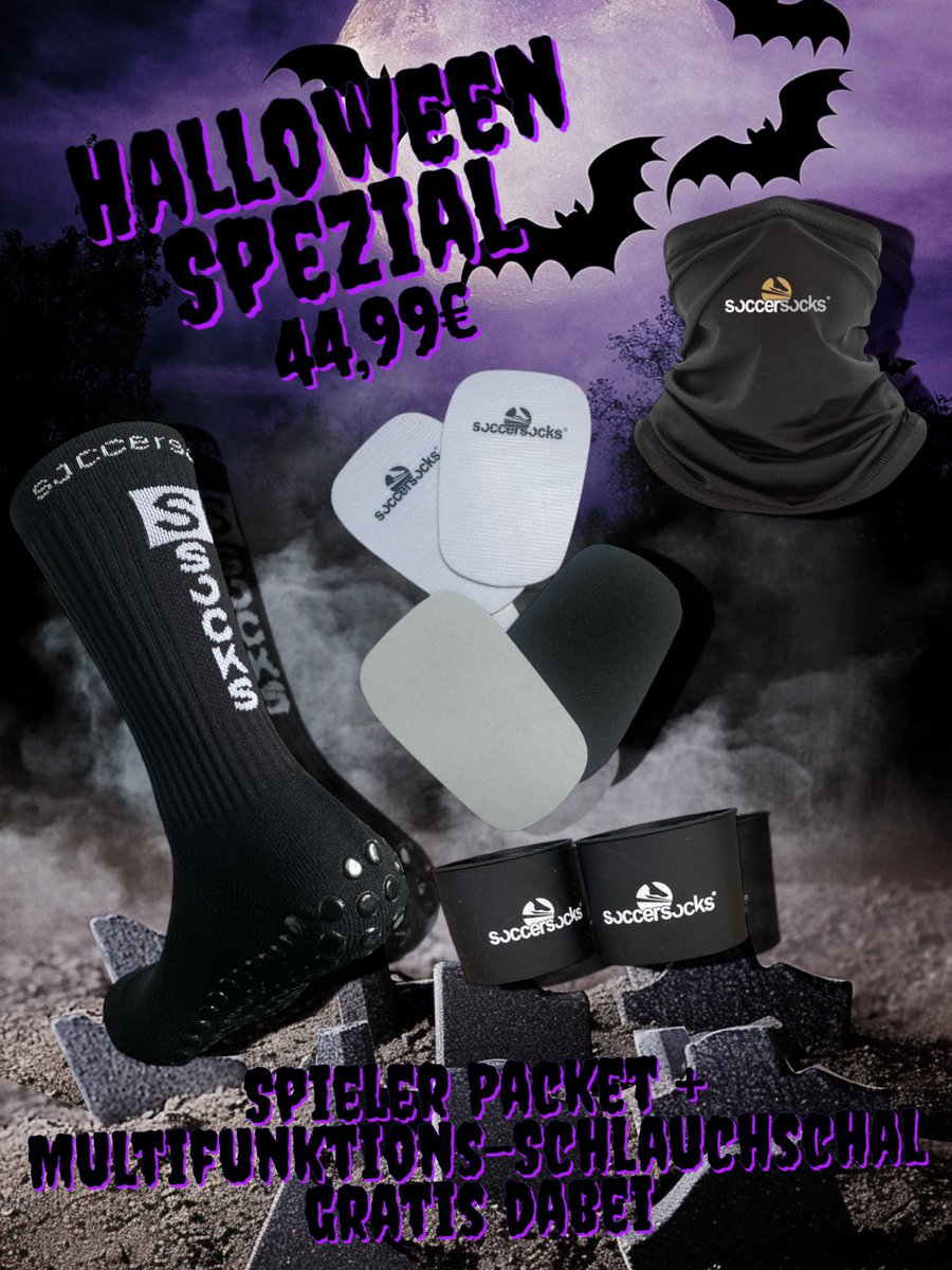 Soccersocks Spielerpaket abgreifen und ein Multifunktion Schlauchschal gratis abgreifen
