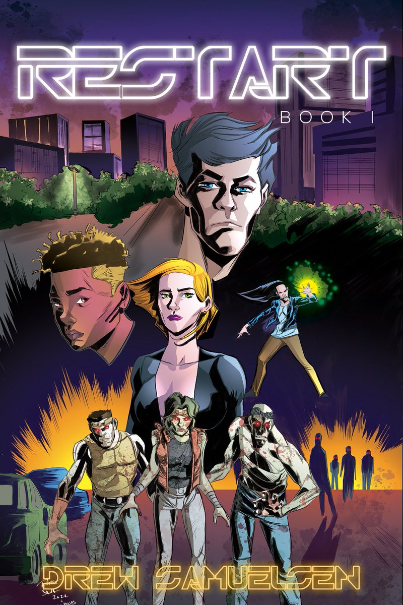 HAPPY HALLOWEEN !!! 
RESTART BOOK I WHEN THE WORLD ENDS, IT CAN ONLY BE SALVAGED WITH…A RESTART 

Story by <a href="/BraxtonACosby/">Braxton Cosby</a> 
Colors by me:<a href="/octupusinker/">JULIO ROJAS 🇲🇽</a>

mailchi.mp/cosbymediaprod…

#thursday #THURSDAYTHRILL #halloween2024 
#starchildcomics #Viral #Halloween #colorartist #comics #fyp