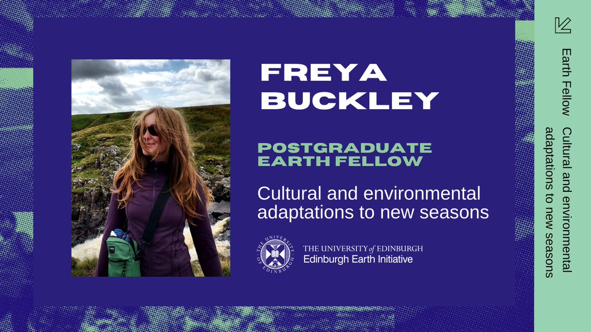 edinburghearth's tweet image. Say hello to our 2024/25 Earth Fellows!
Next up in our profile series is Freya Buckley - Postgraduate Earth Fellow: Cultural and environmental adaptations to new seasons
▶️linkedin.com/feed/update/ur…
#climatechange #earthfellow #interdisciplinary #culture #seasonality #adaptation