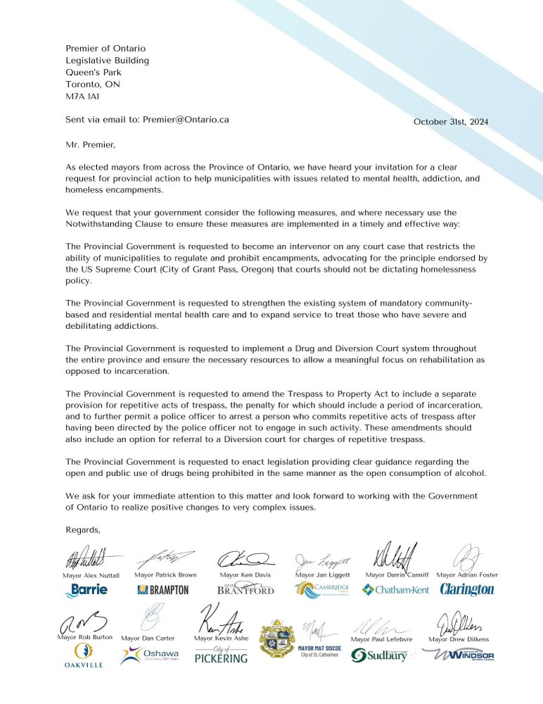 AlexFromBarrie's tweet photo. We need the tools to work through encampments that are rampant with prolific drug use and violence affecting our communities. We are asking the province to take action now toward a long-term, permanent solution to treat addictions and restore safety to our parks and streets. https://t.co/8MJSw4WWb3
