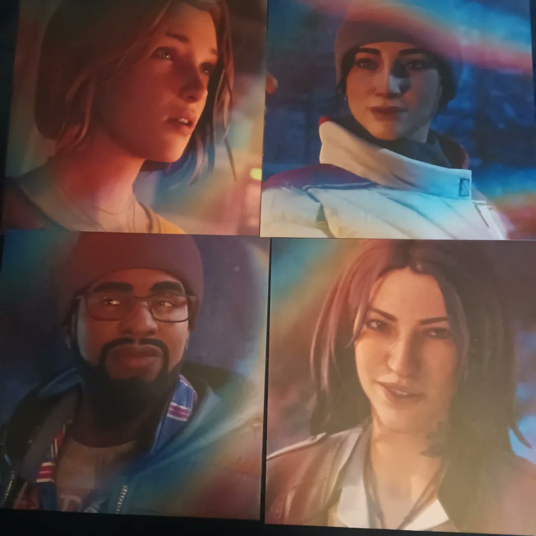 JustinShepherd6's tweet photo. Finally received my Life is Strange Double Exposure collectors box today. And here's everything that came with it art cards for some of the characters in the game, an art book showing the concept art, the soundtrack on the vinyl, and Max's pin that she wears in the game https://t.co/TtuXf628sj