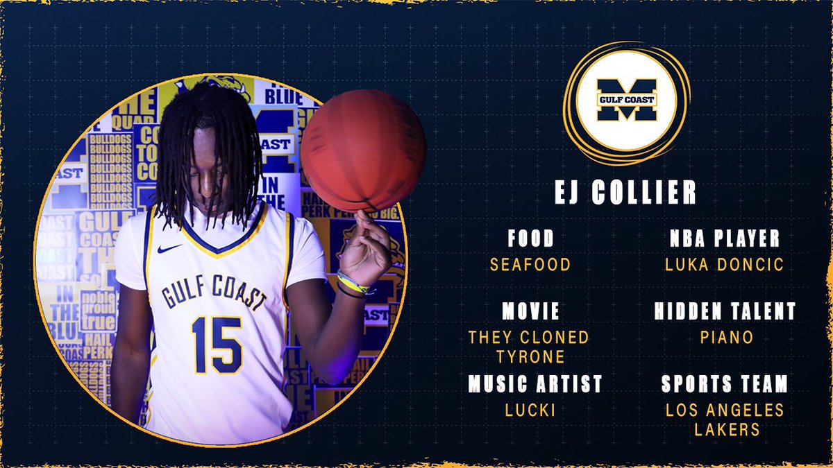 Freshmen guard EJ Collier from Gulfport MS. 💛💙🐶