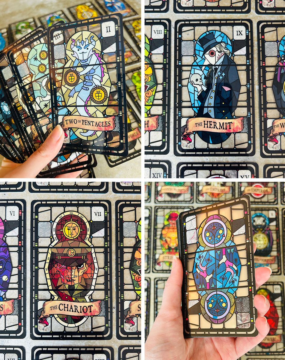 ✨ THE LUCID TAROT IS *OUT NOW*! ✨

buff.ly/4fmbwzG 

Thank you so much for being patient while we made these! If you're into tarot, stained glass or any of the Secret Histories, take a look...!