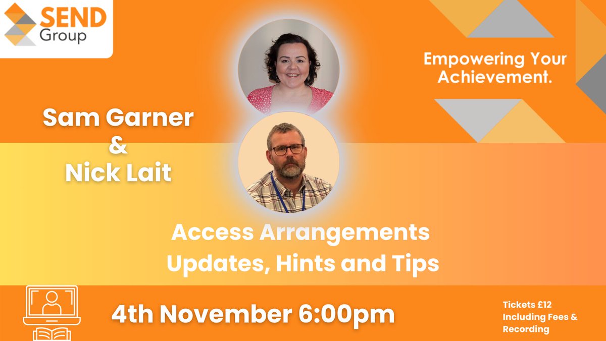 Register today: thesend.academy/inclusion-insi…

#TeacherTraining #InclusiveEducation #DyslexiaSupport #Dyscalculia #ProfessionalDevelopment #Webinars #Exams #AccessArrangements