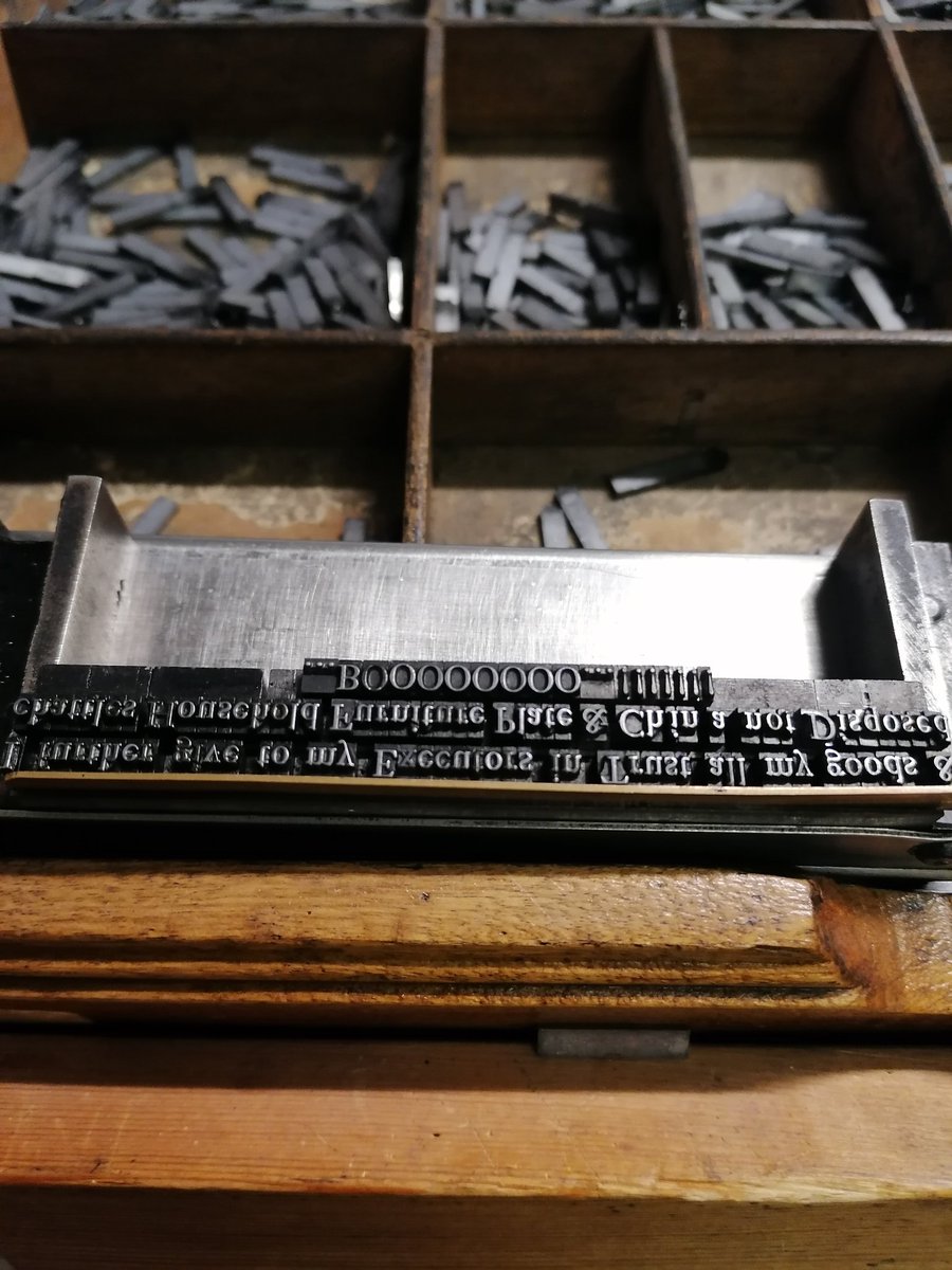 Whooooo's been at my composing stick?! It's #Halloween at <a href="/theUL/">Cambridge University Library</a> Historical Printing class.