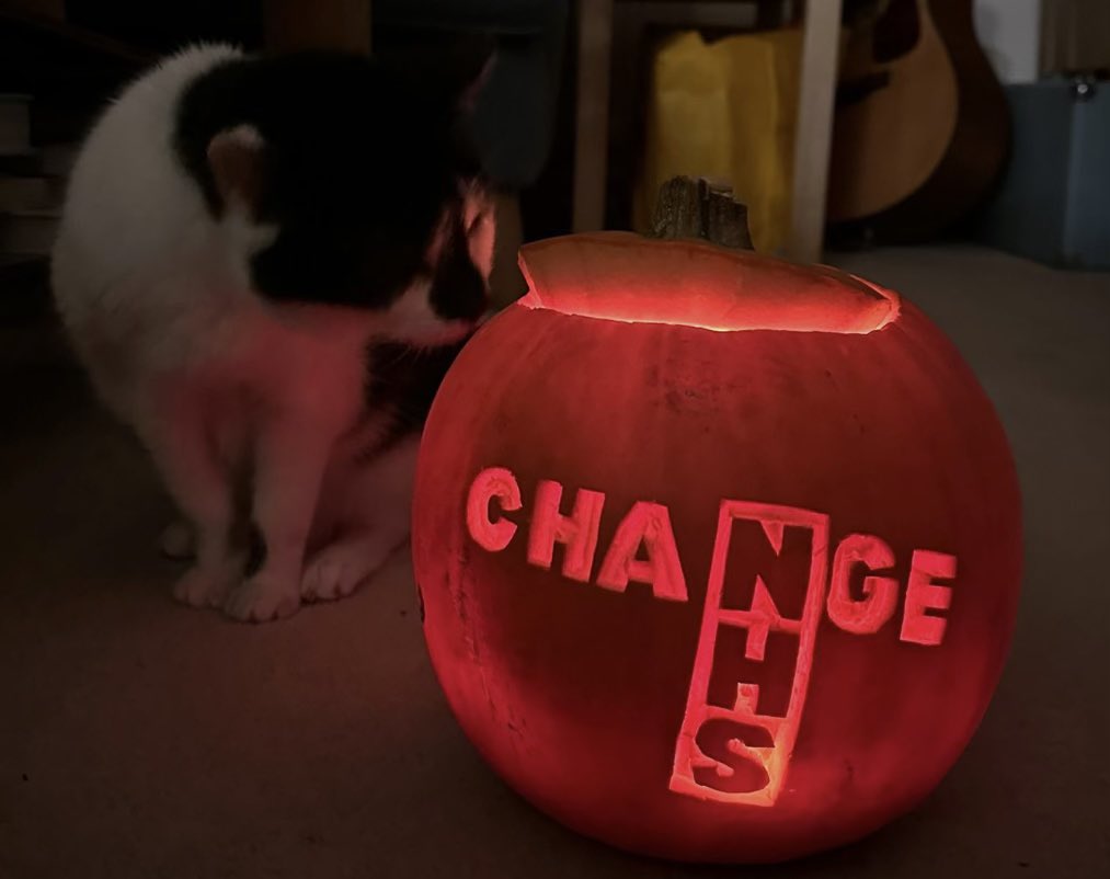 Happy Halloween #ChangeNHS #10yearhealthplan. Seriously impressive carving effort from Dave in our team. Take inspiration from the pumpkin and head to change.nhs.uk
