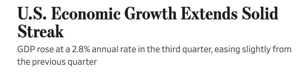 it's so weird to me that all the Wall Street Journal news headlines are like "the economy is amazing" and then all the Wall Street Journal op-eds are like "Biden is an economic disaster"