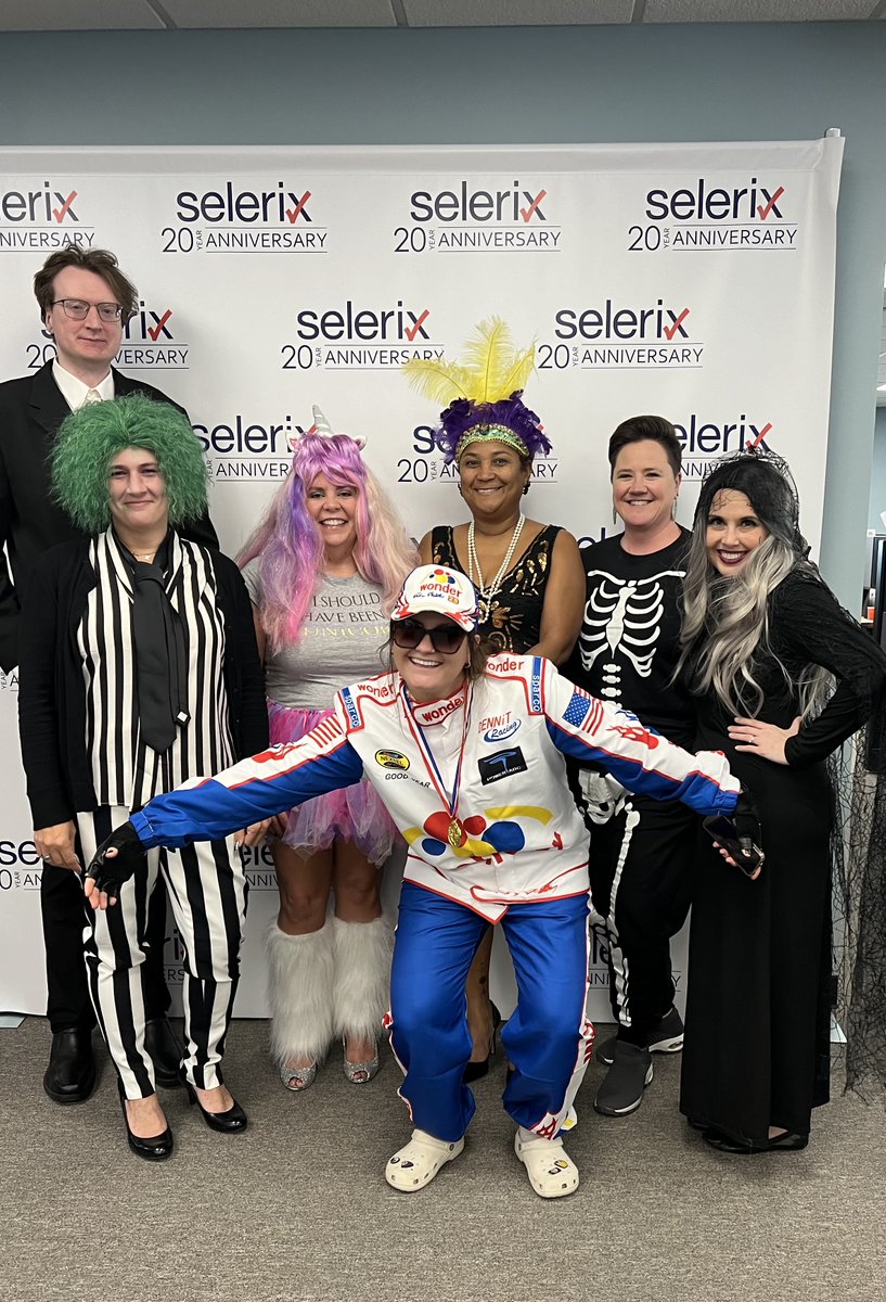 SelerixSystems's tweet photo. Happy Halloween from the Selerix team! 🎃

In our costume contest, Ricky Bobby sped their way to victory, the Social Butterfly fluttered into the spotlight, and the Bodyguard kept everyone safe. 
Cheers to our creative team members!

Hope everyone has a fang-tastic Halloween 🦇 https://t.co/j1N11RFdMi