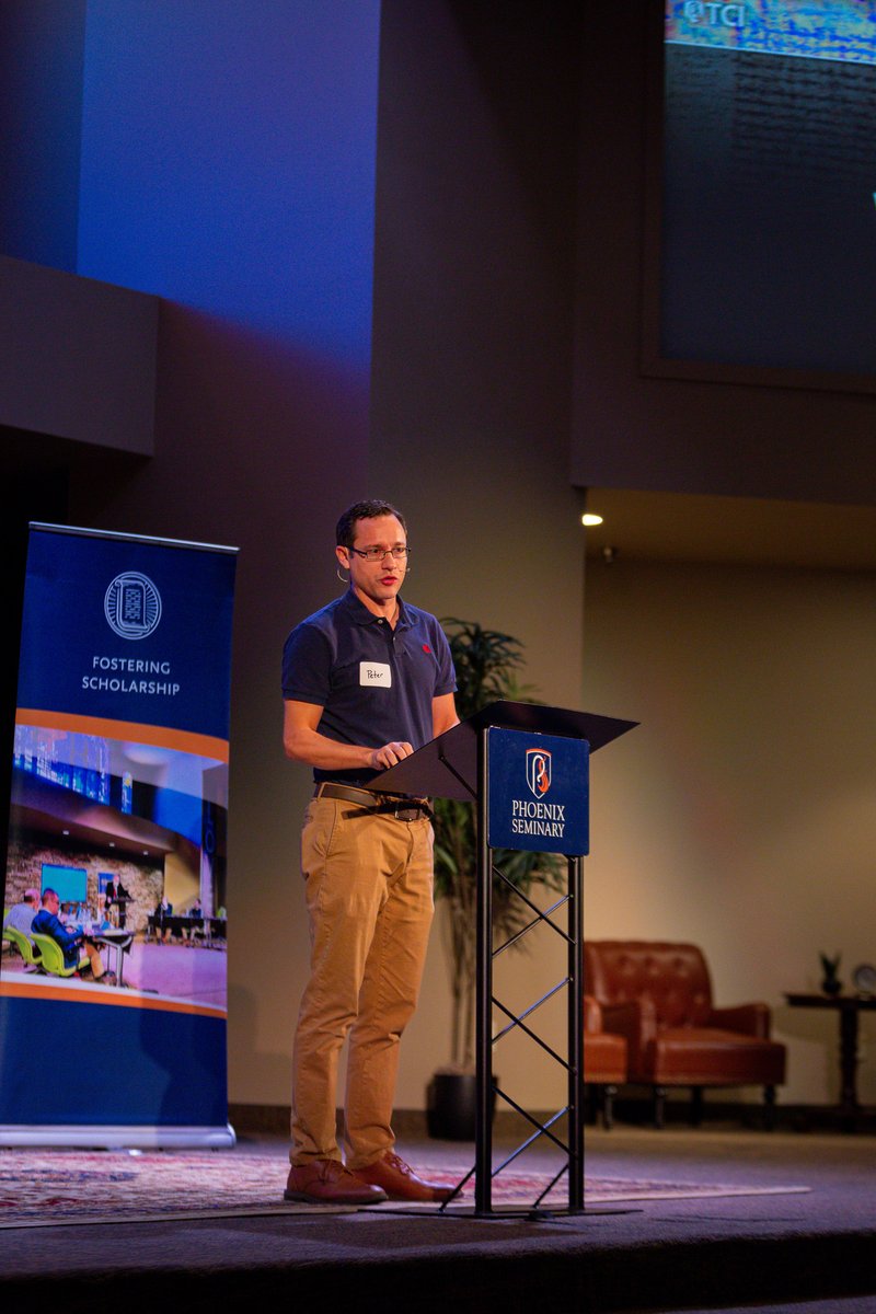 PhoenixSeminary's tweet photo. This past Saturday we were proud to host @TextAndCanon 's event: The Bible &amp; Technology. @drjohnmeade and @pjgurry gave wonderful presentations focusing on Multi-spectral Imaging, 3D Scanning, and AI/Machine Learning as they relate to ancient manuscripts. https://t.co/PITDtuYGU1