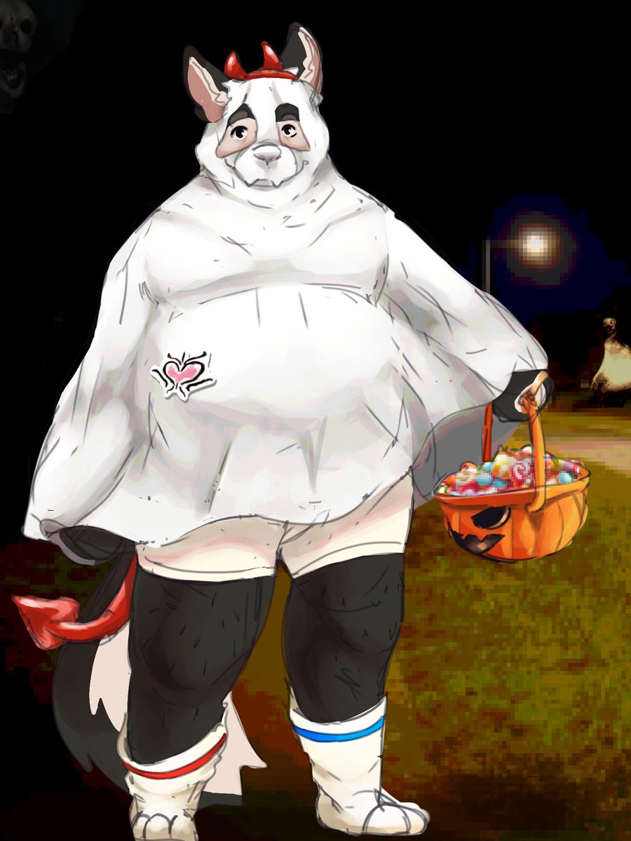 ClownRuffs's tweet photo. MÊS DO MEDO e o medo de verdade é voltar pro twitter 
#furryartist #Halloween https://t.co/jBxXKG4N3d