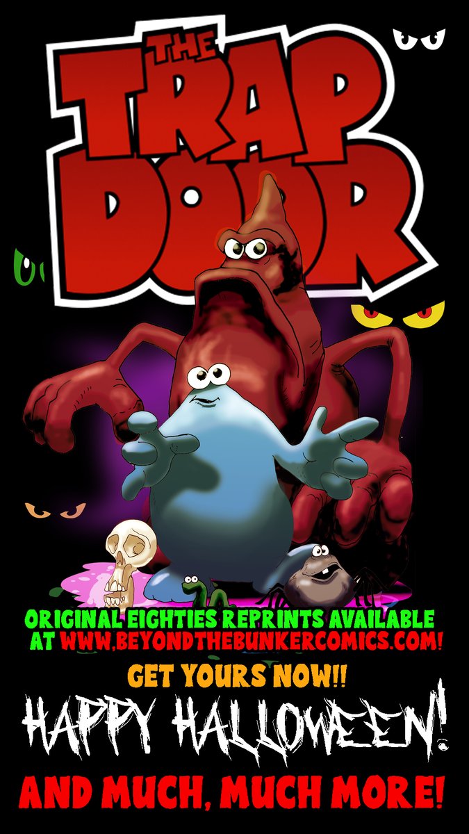 Happy Halloween! The Trap Door comic featuring reprints of the original 80s comics has just gone live at beyondthebunkercomics.com !! #bringbackberk #trapdoorcomic #trapdoor