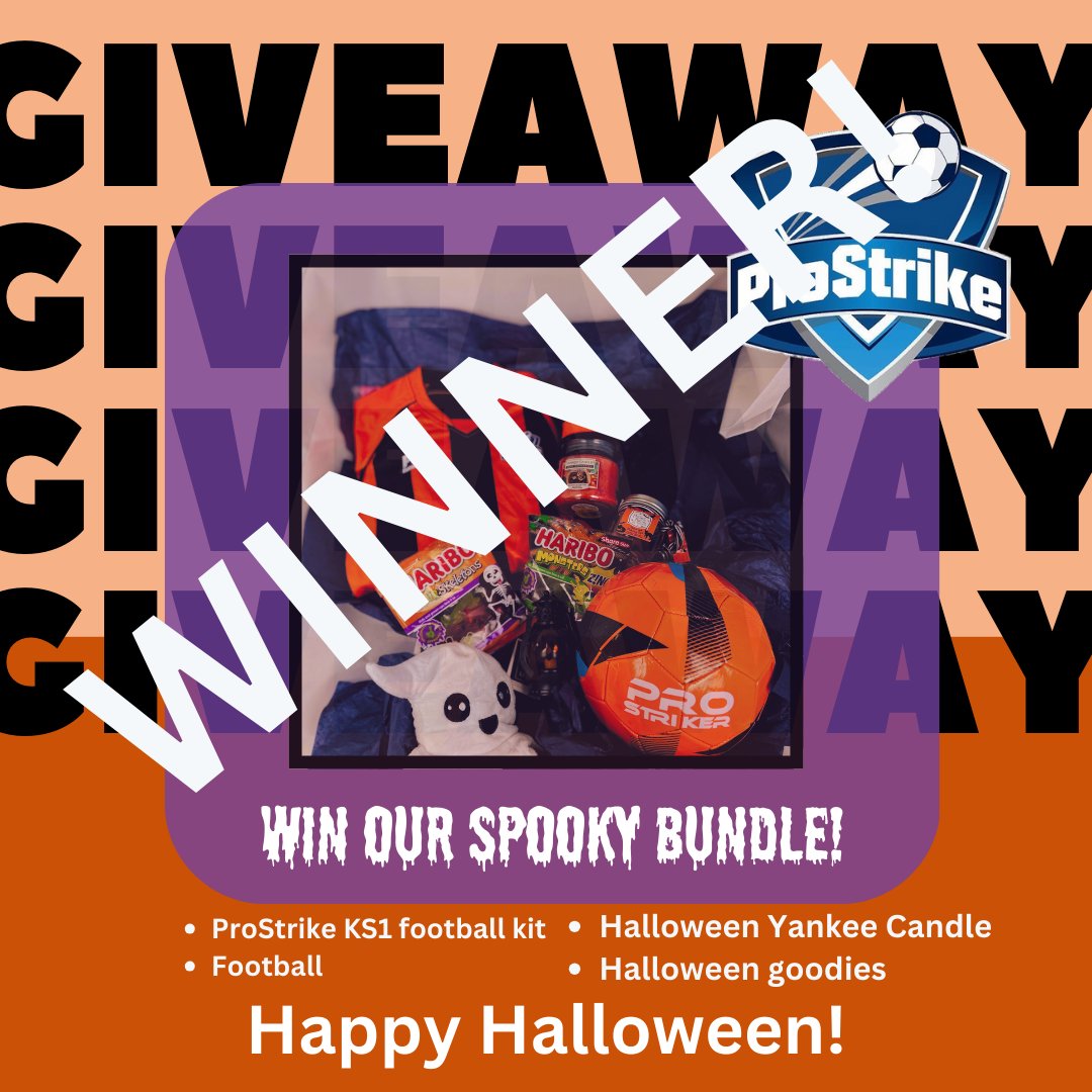 ProStrikeEvents's tweet photo. Happy Halloween from Prostrike Events! 👻🎃

We have a winner! Congratulations  @darrenCFC12  please send us a message to claim your prize! 🕷️✨

#HappyHalloween #ProStrikeEvents #Spooktacular #HalloweenFun #EventMagic https://t.co/YNOiYp4ENe