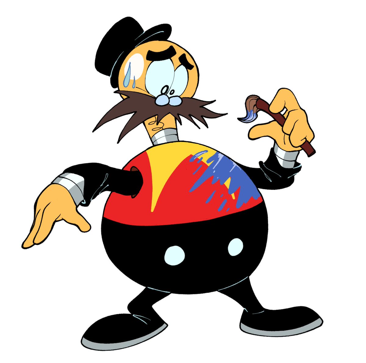 loopa23's tweet image. Happy Halloween, here's my part for this epic collab! 
Unfortunately, he messed up his costume...