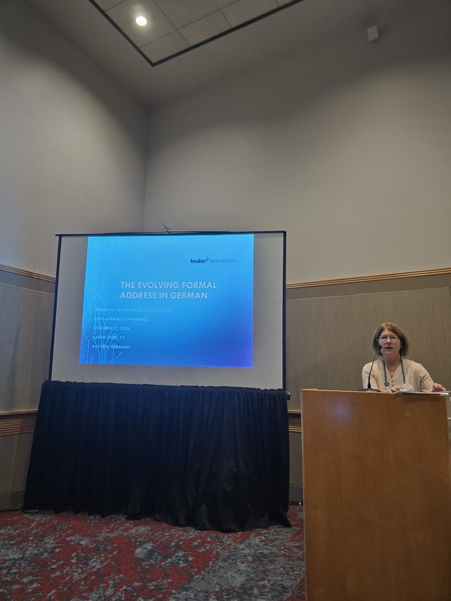 First session at#ATA65 Go Karen! <a href="/KarenLeube/">Dr. Karen Leube</a> #GLDinPortland