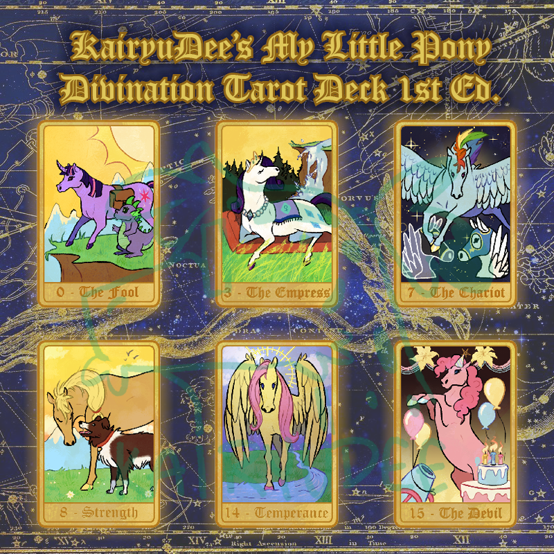 kairyudee's tweet photo. slowly going thru and making product pictures for my online shop in hopes i can re-open for the holiday season 😭
heres my little pony tarot keychains that i made for @EverfreeNW #EFNW24 ! https://t.co/8YUWIsFLcC