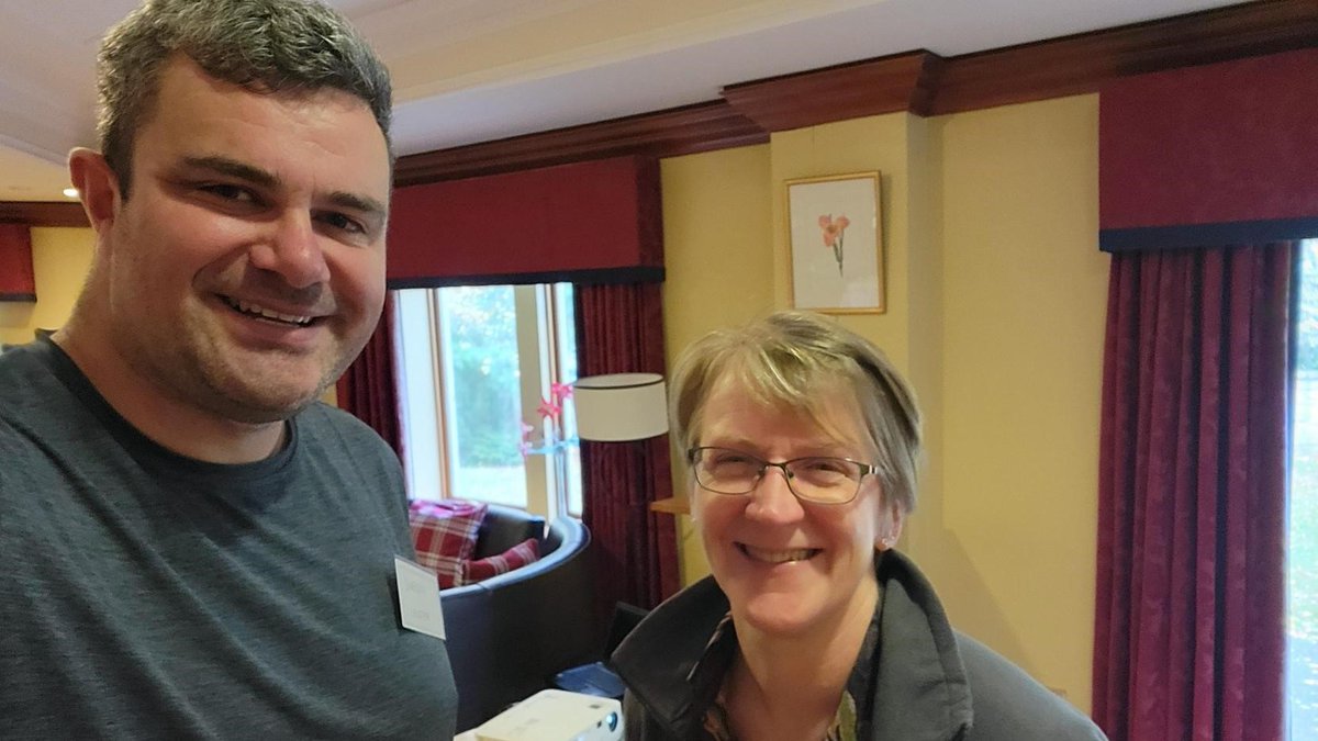 ScotCroftingFed's tweet photo. Today, SCF CE Donna Smith caught up with @sweenyness at #Corncrakecalling, where he was speaking about conservation grazing of his cows to help create habitat for corncrakes.
Our Gathering in Stornoway includes an option to visit
Sweeny's croft!
Have you booked your tickets? https://t.co/3S3J6SnaZa
