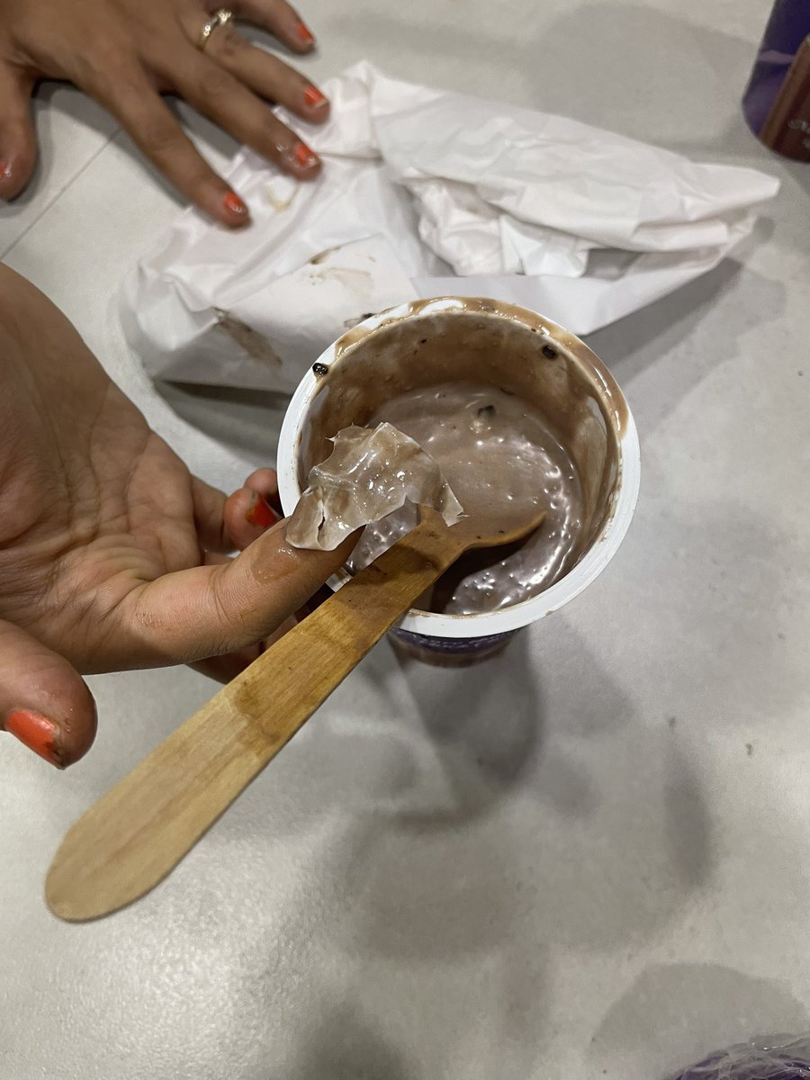 thanawalad's tweet photo. @Swiggy I placed an order some time back.

I placed 3 items. Out of which 2 items had problems.

1. Hot chocolate received was only half and had a foul smell, I threw it away
2. Ferrero rocher shake had PAPER in it.

I had raised the query but it’s not satisfactory.
@fssaiindia https://t.co/qFWq15XvWf