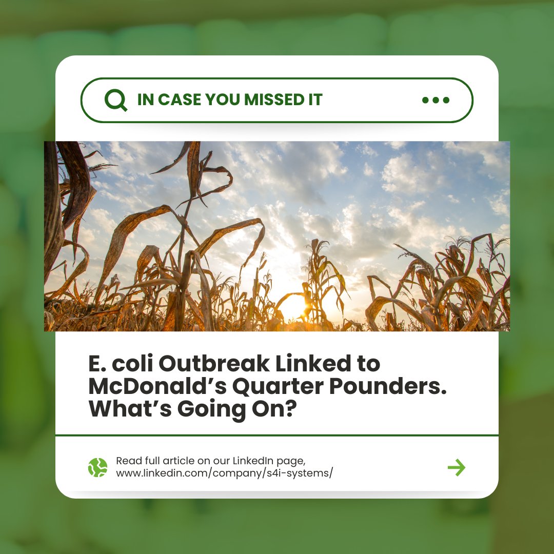 smrtrcms's tweet image. ICYMI: Health agencies are investigating an E. coli O157 outbreak linked to McDonald’s Quarter Pounders. 🕵️‍♂️

Follow us on LinkedIn for more food safety insights and compliance updates! 
linkedin.com/company/s4i-sy…

#foodsafety #compliance #SMRTR