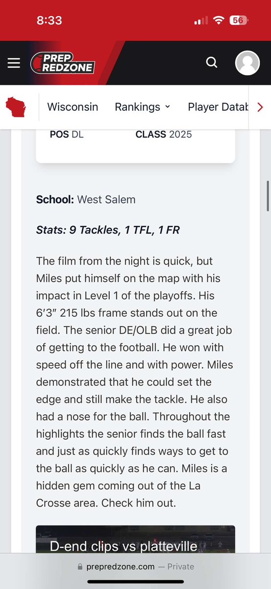 Thank you for the write up!! 
<a href="/MJ_NFLDraft/">Mark Johnson</a> 
<a href="/PrepRedzoneWI/">Prep Redzone Wisconsin</a>