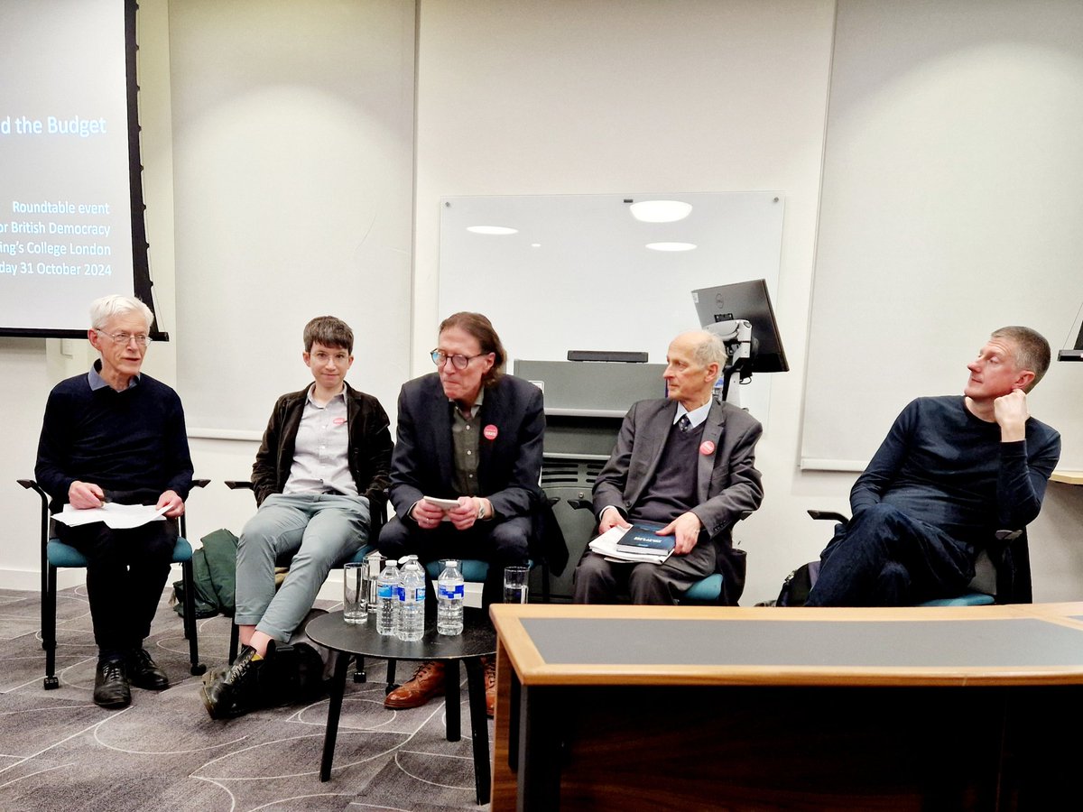 We welcome speakers (Sir Robert Chote, Paul Greatbatch, Isabel Stockton &amp; Christopher Hood) to our roundtable event on Accountability &amp; the Starmer Government's first budget. The chair is Martin Weale <a href="/KingsCollegeLon/">King's College London</a> <a href="/Kingspol_econ/">KCL Department of Political Economy</a>