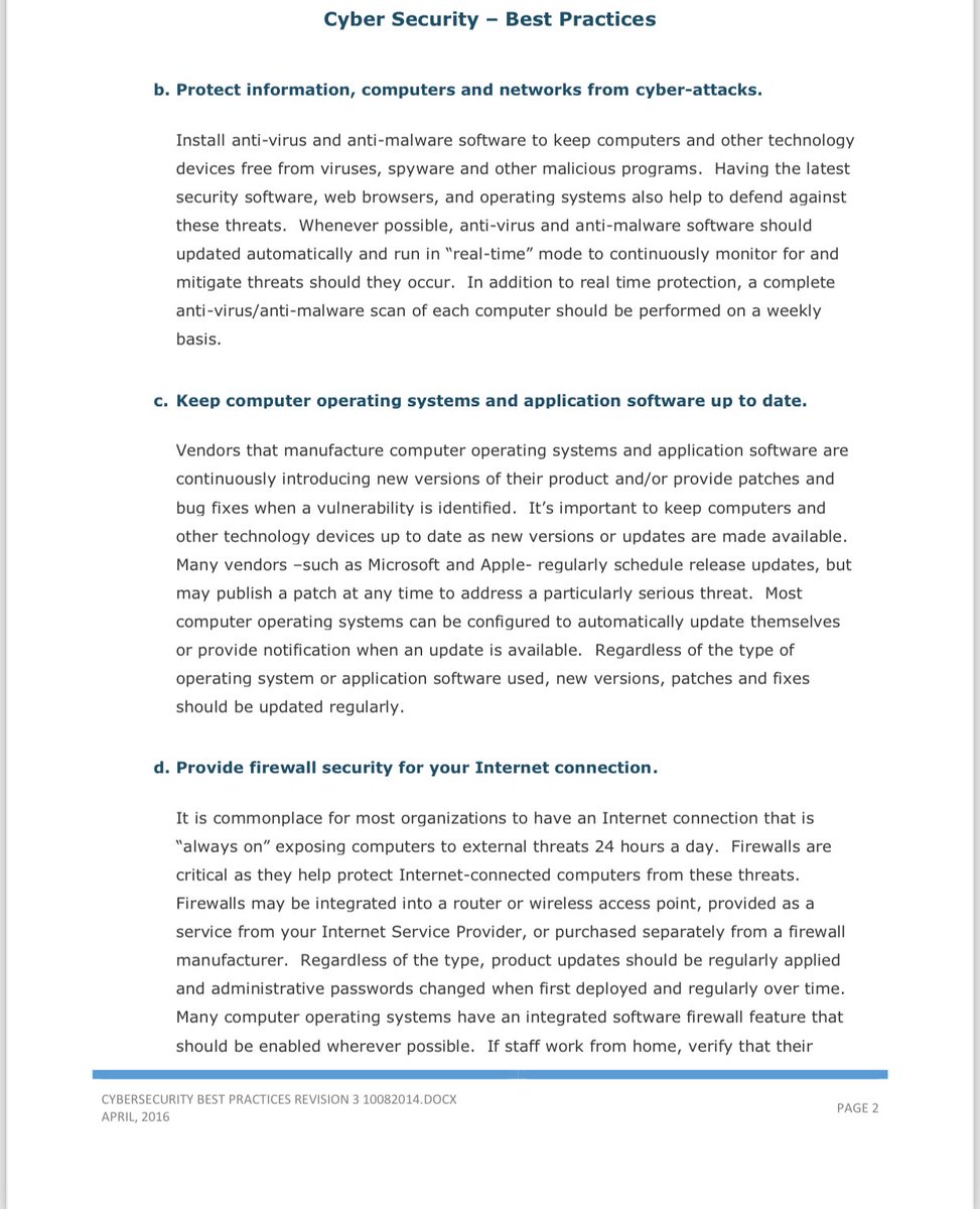 d4rk_intel's tweet image. CYBERSECURITY - Best Practice PDF is available for distribution. Having this in your closet is a must! For those in need, kindly indicate for immediate distribution. 

This PDF is super rich!

- It also has additional links for cybersecurity information