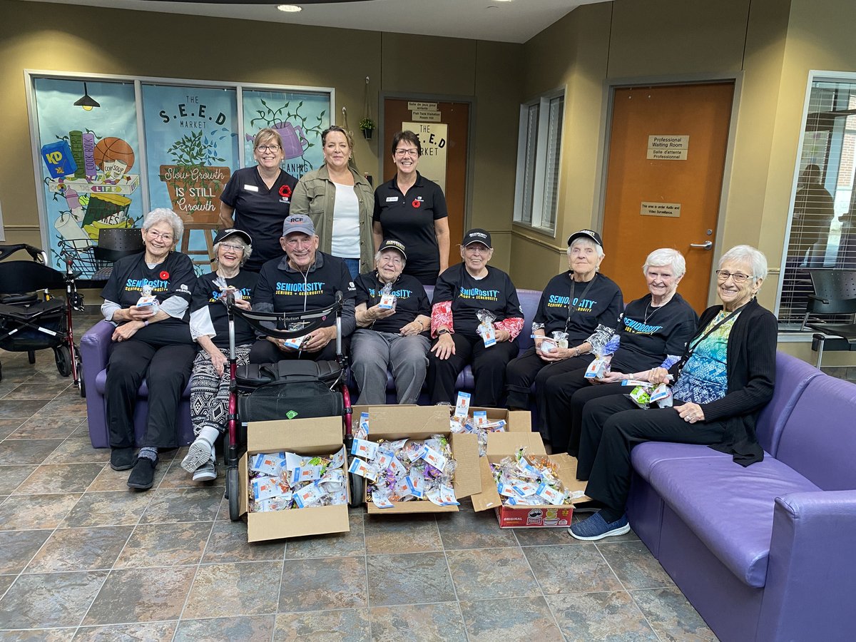 Thanks to the busy hands of the "Seniorosity - Seniors + Generosity" program at Seasons Retirement LaSalle. These residents neatly packaged and delivered Halloween treats for our children and youth to enjoy. #TrickOrTreat <a href="/SeasonsRC/">Seasons Retirement Communities</a>
