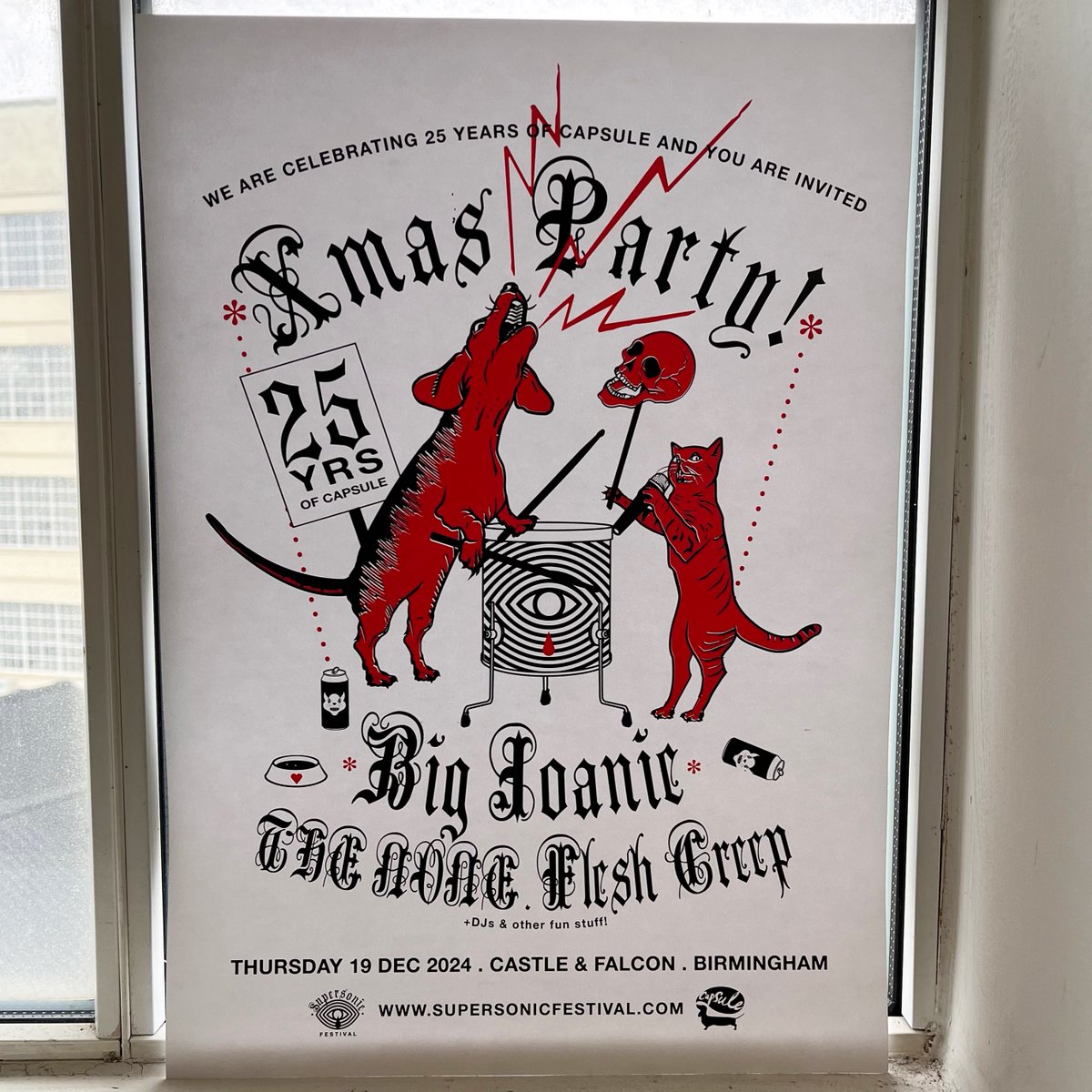 Supersonic Festival (@supersonicfest) on Twitter photo If you haven't seen already, we're hosting our Christmas party at <a href="/CastleandFalcon/">The Castle & Falcon</a> on Thurs 19 Dec, to celebrate 25 years of Capsule. With help from <a href="/Big_Joanie/">Big Joanie</a>, THE NONE, Flesh Creep, and some DJ's PLUS other merriness! 🎄✨
Get your tickets from supersonicfestival.com 🎟 If you haven't seen already, we're hosting our Christmas party at <a href="/CastleandFalcon/">The Castle & Falcon</a> on Thurs 19 Dec, to celebrate 25 years of Capsule. With help from <a href="/Big_Joanie/">Big Joanie</a>, THE NONE, Flesh Creep, and some DJ's PLUS other merriness! 🎄✨
Get your tickets from supersonicfestival.com 🎟