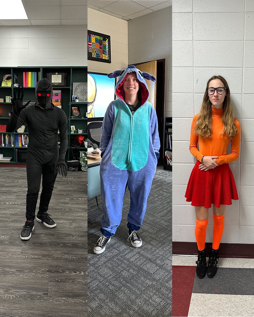 bigfooths's tweet photo. Celebrating in their spooky fashion 🎃, Big Foot High students dress up in variety of Halloween costumes. What is your favorite Halloween tradition? https://t.co/QauVOQmFyn