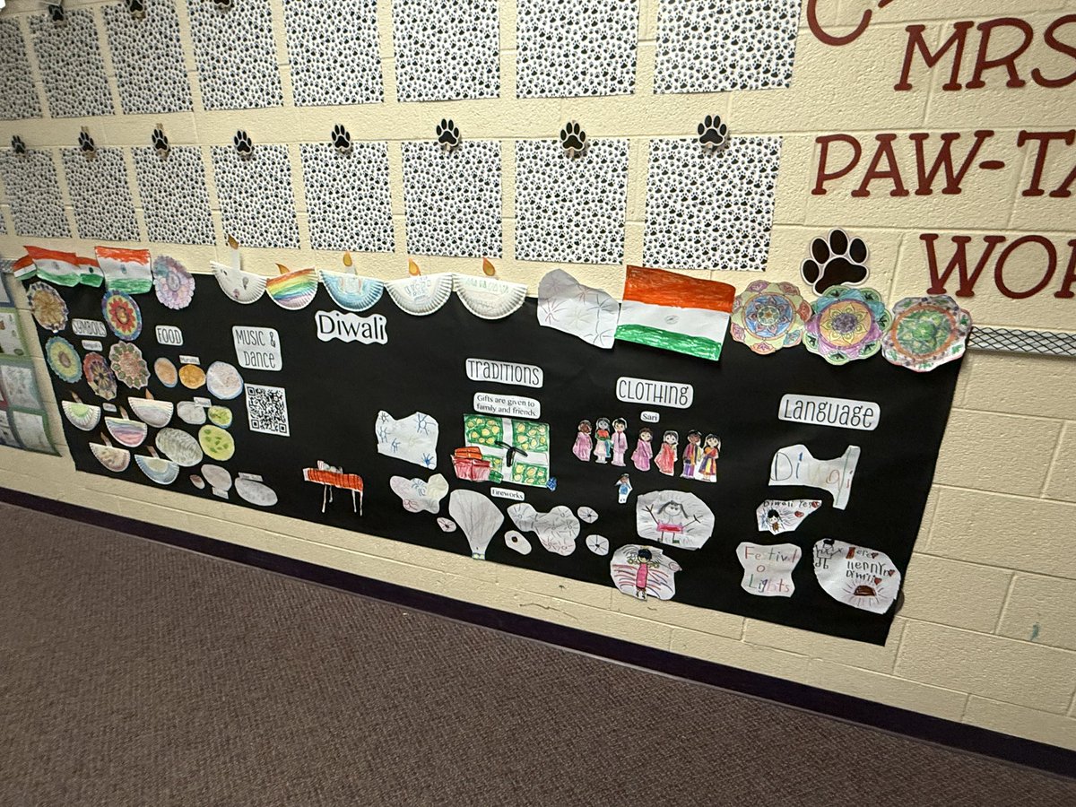 WHE_Whiskers's tweet image. Our first grade classes are studying about cultures and holidays in their IB Unit How We Express Ourselves! Each class constructed a class mural. Classes then went on a walk around the school to explore the murals and record their learning! 🥰 @WHESIBPYP #IBPYP