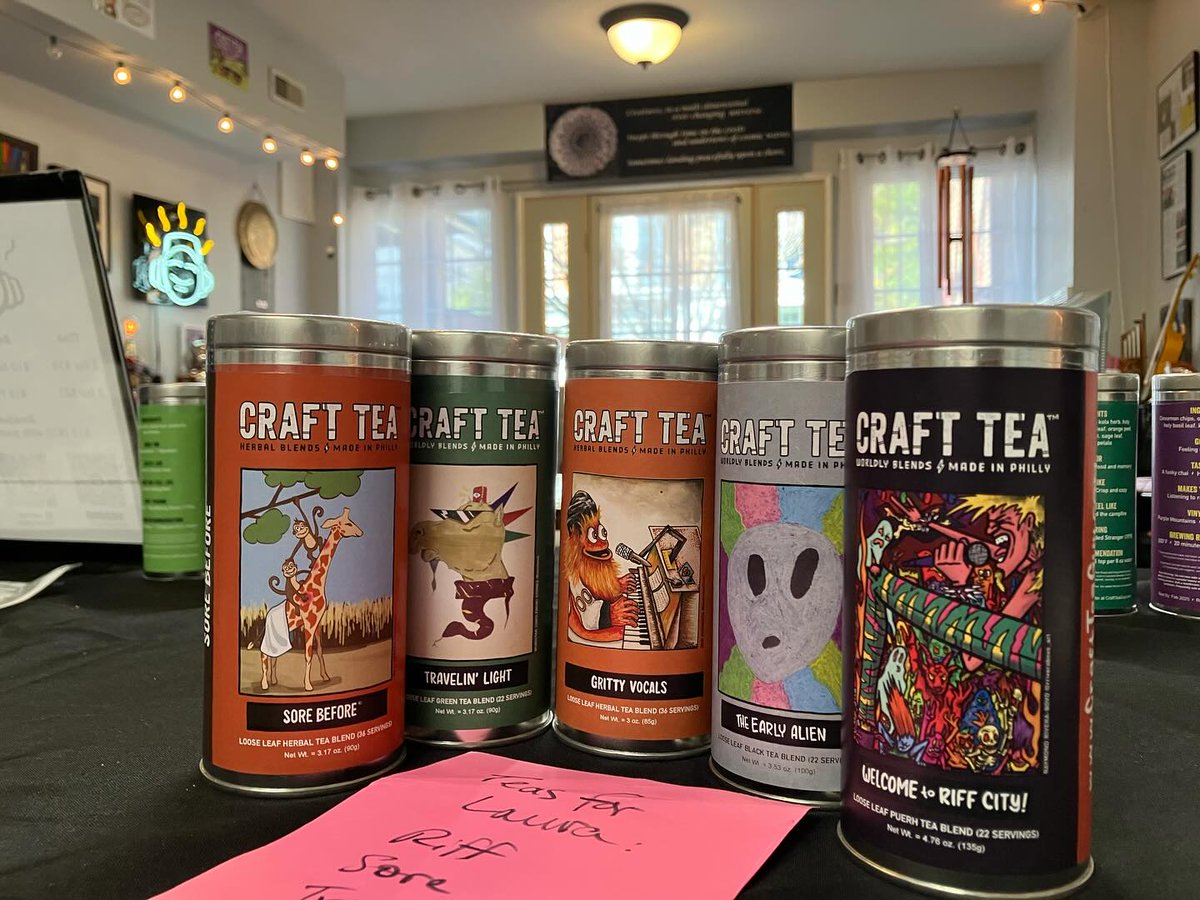 SHOP NEWS: The Craft Tea shop will be closed this wknd, Nov 2+3. See you next week!