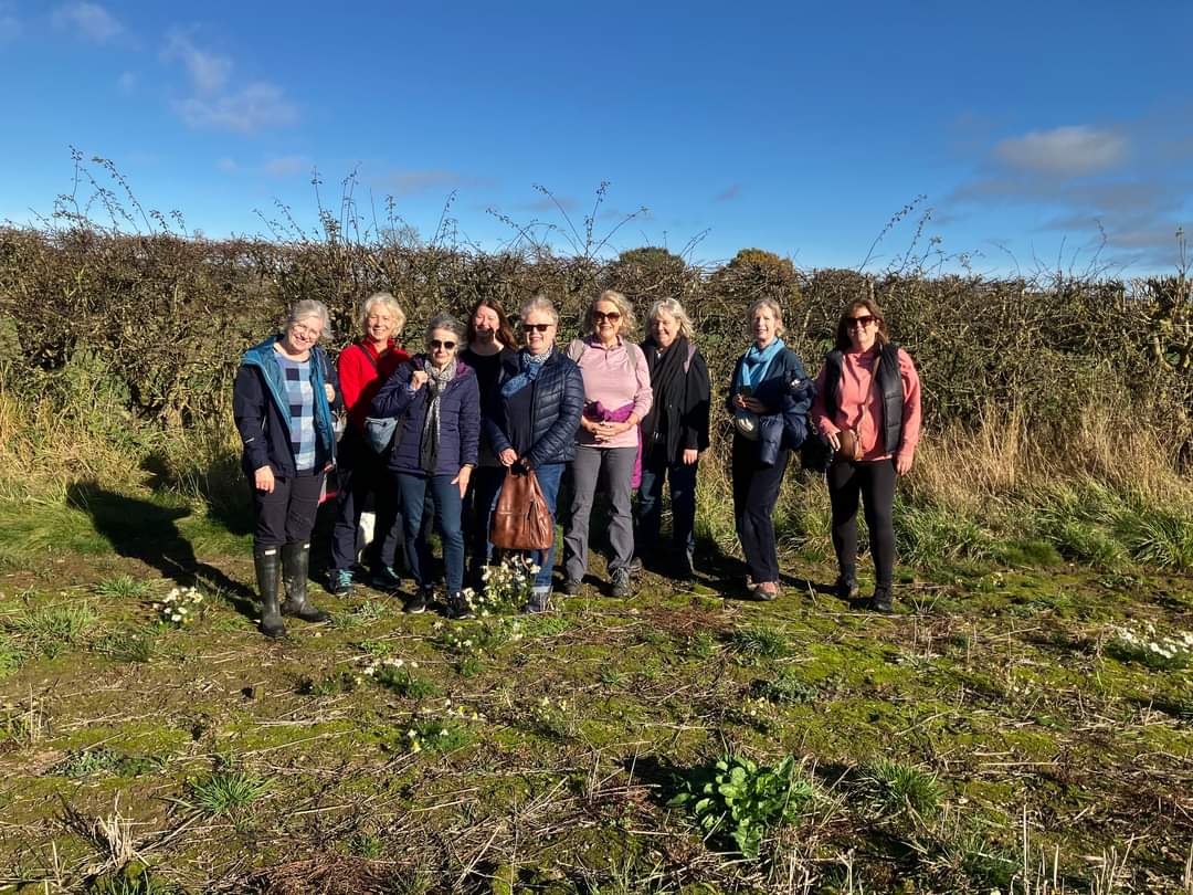 HelmsleyWi's tweet photo. 10 members of our walkie talkie sub group met at Crayke &amp; enjoyed a 5 km walk. Weather was perfect &amp; mostly dry underfoot.
Good planning by Clare &amp; Denise sawnus arrive at noon for lunch at The Bakehouse, Crayke. What a lovely place, good food, great company! We’ll return! https://t.co/eb7iUI7Zlq