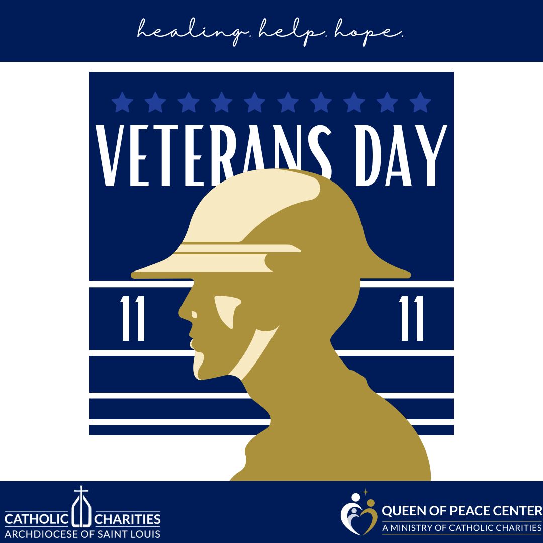 Today is Veterans Day and we are honoring our heroes. We honor their sacrifice by working to build a healthier future. 💖 #VeteransDay #FamilySupport #ccstloneministry