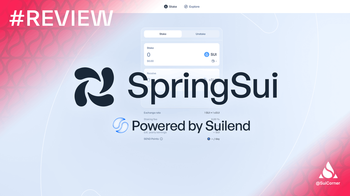SuiCorner's tweet photo. 🚨BREAKING NEWS🚨
@suilendprotocol has introduced the product @springsui_
Details below 👇🧵
#SuiOctober #SuiNetwork #BuildSui https://t.co/XwC9pmii8A